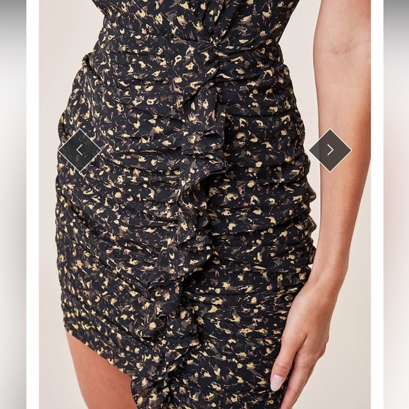 NWT Sugarlips Sherwood Ruched Ruffle dress - Picture 2 of 9